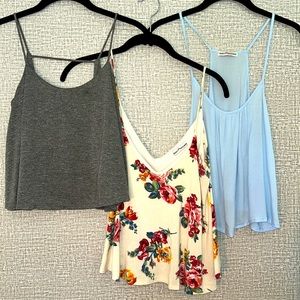 Bundle THREE Dainty Hooligan Crop Tank Tops *LOT